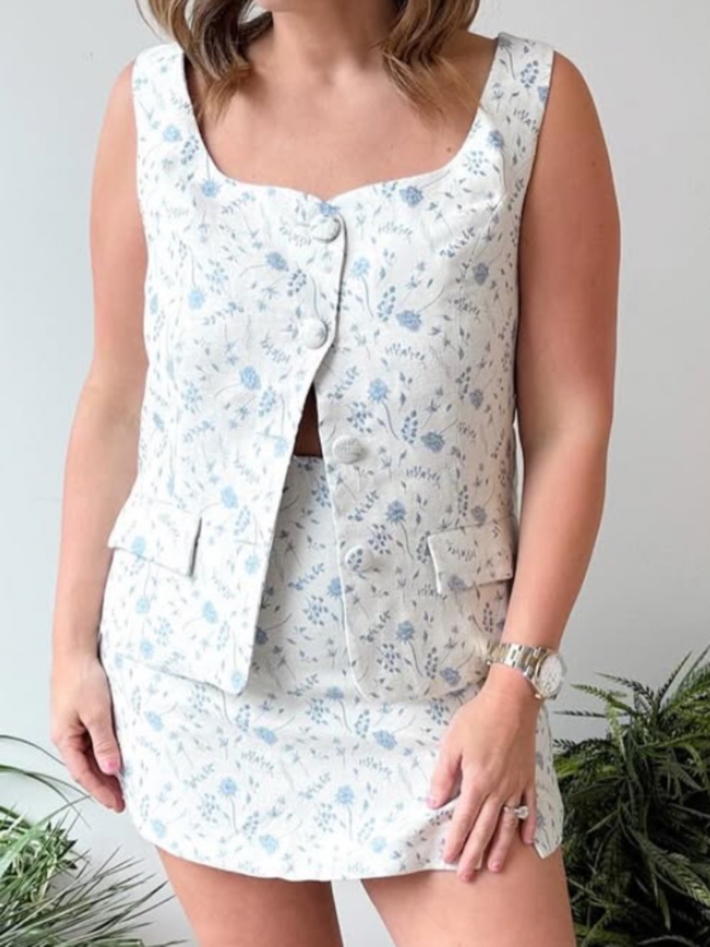 NWT - B-Right Apparel - Floral Skort Set - Size L